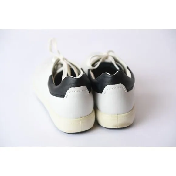 ECCO Womens 11-11.5 US/42 EU White and Black Soft Athleisure NEW