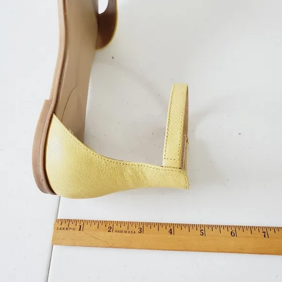 Eileen Fisher Razz Tumbled Leather Sandals Size 10 Ankle Strap Elegant Flats