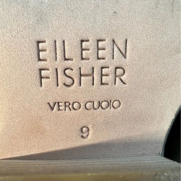 Eileen Fisher Vero Cuoio Evan Tan Soft Leather Ankle Booties Boots Size 9