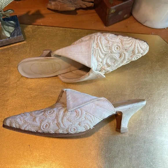 Emma Hope’s Shoes | Brocade, Embroidered and Silk Heeled Mules