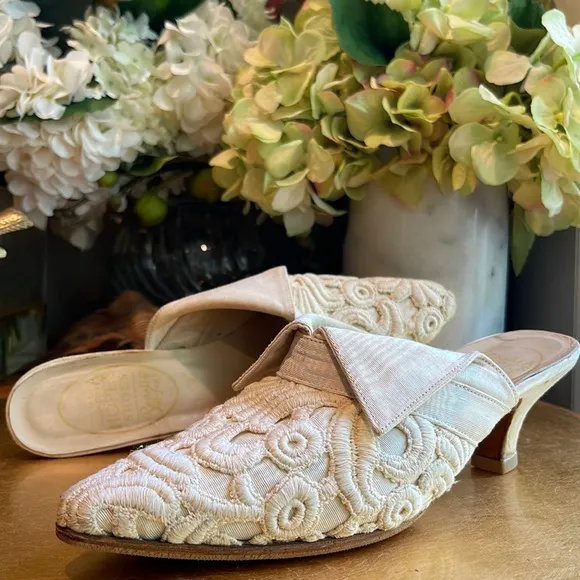 Emma Hope’s Shoes | Brocade, Embroidered and Silk Heeled Mules