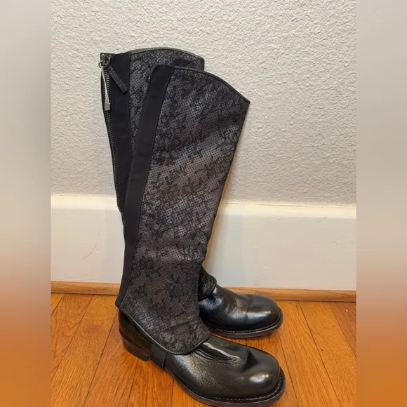 Ermanno Scervino Black Over the Knee Boots