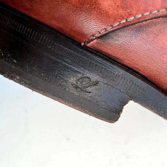 EUC LODGER Gorgeous Handmade Custom Leather Loafer 7.5  Elegant Classic Business