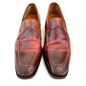 EUC LODGER Gorgeous Handmade Custom Leather Loafer 7.5  Elegant Classic Business