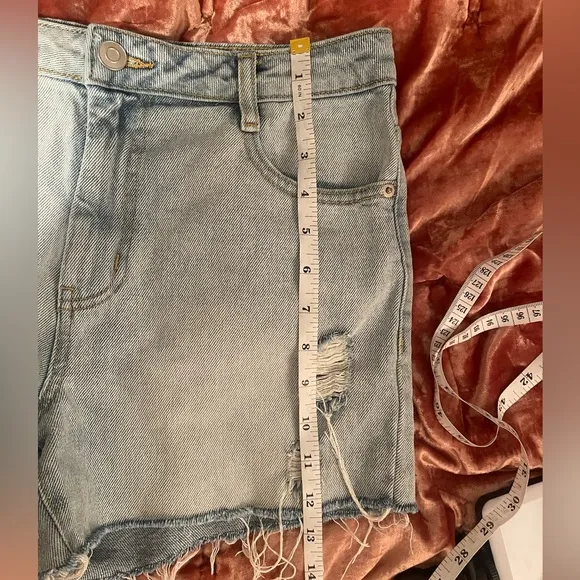 EUC Women’s Avec Les Filles Cut Off Denim Shorts Sz28 Boho, Festival, Summer