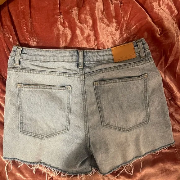 EUC Women’s Avec Les Filles Cut Off Denim Shorts Sz28 Boho, Festival, Summer
