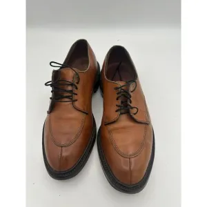 Excellent Vintage Allen Edmonds‎ Brown Leather Split Toe &quot;Walton&quot; Oxfords 7.5D