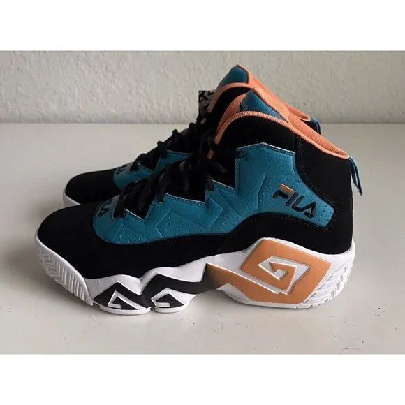 FILA MB Biscay Bay 1BM01880-403 Teal Muskmelon Basketball Shoes Men’s Sz 10.5