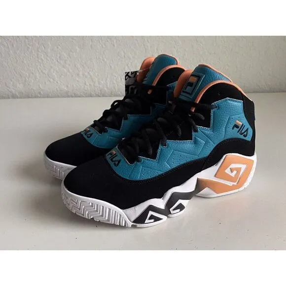 FILA MB Biscay Bay 1BM01880-403 Teal Muskmelon Basketball Shoes Men’s Sz 10.5