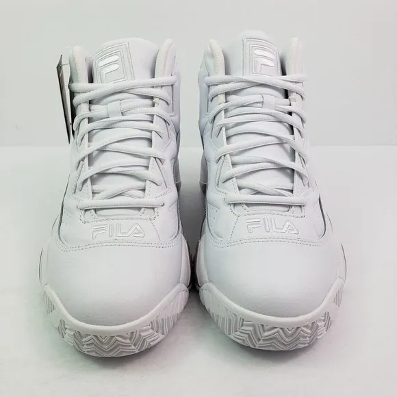 FILA MB Retro Jamal Mashburn Mens Size 8 White Gray Basketball Sneakers Shoes 1B