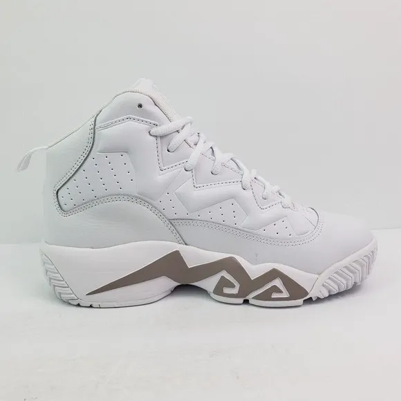FILA MB Retro Jamal Mashburn Mens Size 8 White Gray Basketball Sneakers Shoes 1B