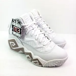 FILA MB Retro Jamal Mashburn Mens Size 8 White Gray Basketball Sneakers Shoes 1B