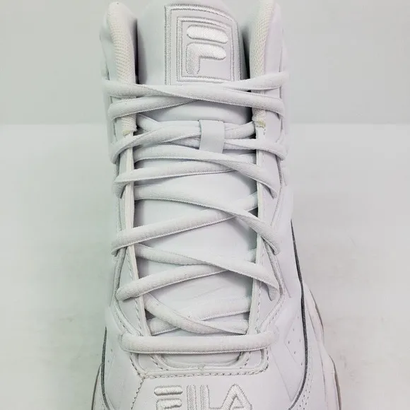 FILA MB Retro Jamal Mashburn Mens Size 8 White Gray Basketball Sneakers Shoes 1B