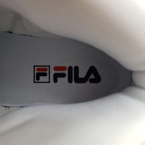 FILA MB Retro Jamal Mashburn Mens Size 8 White Gray Basketball Sneakers Shoes 1B