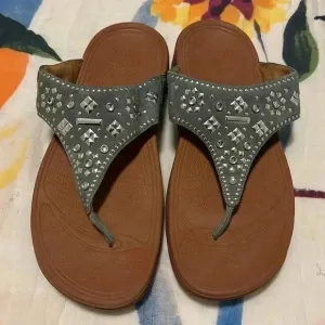 Fitflop Lulu Aztec Stud Suede Sandals