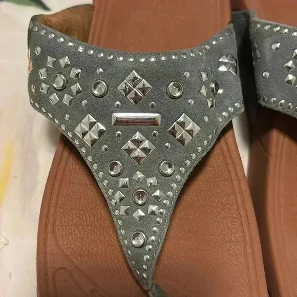 Fitflop Lulu Aztec Stud Suede Sandals