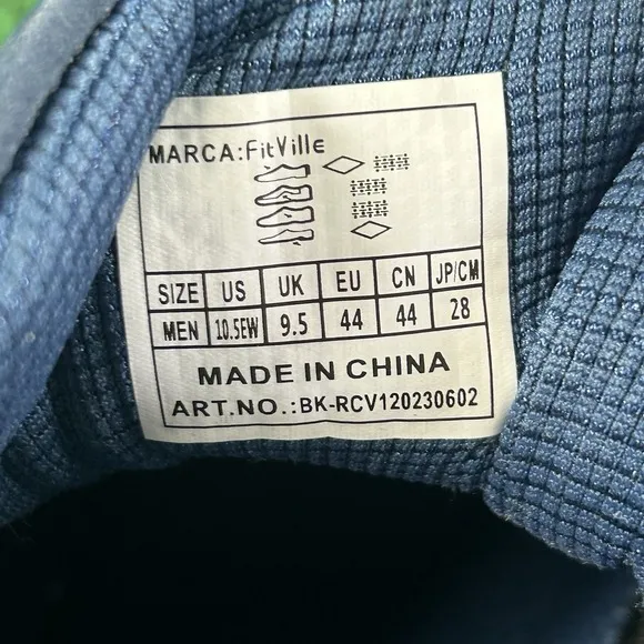 FitVille Marca Rebound STRIDE‎ Core Shoes Majolica Blue Mens 10.5 EW Athleisure