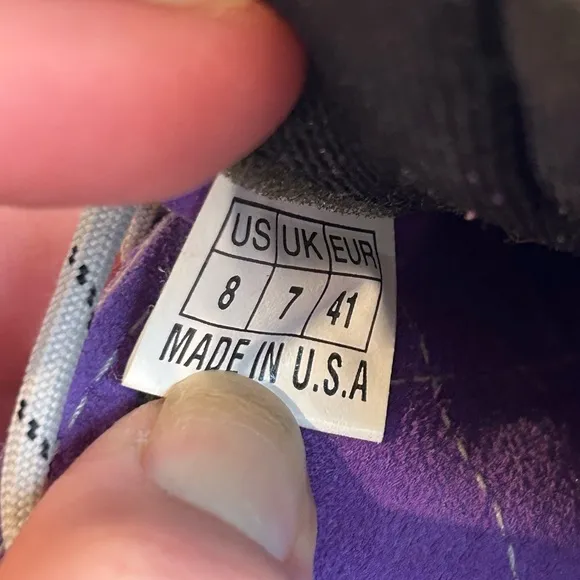 Five Ten 5.10 Purple Rock Climbing Shoes Size 8 Made In USA Hiking Athleisure