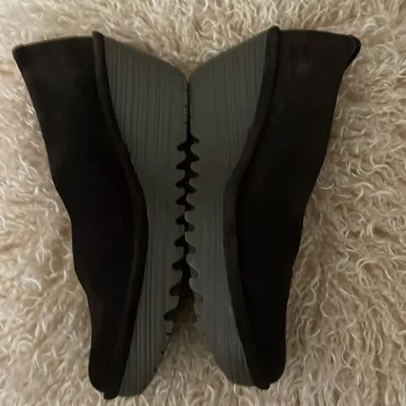 FLY LONDON Yellow Yaz Ranch  Platform Shoes in Chocolate Size 39