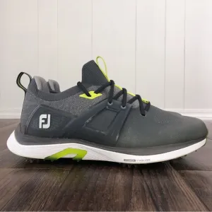 FootJoy HyperFlex Golf Shoe Lace Up Sneaker 51044 Mens Size 11.5 WIDE Grey Lime
