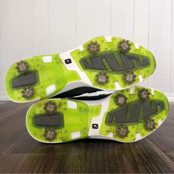 FootJoy HyperFlex Golf Shoe Lace Up Sneaker 51044 Mens Size 11.5 WIDE Grey Lime