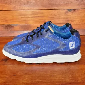 FootJoy Superlites XP Golf Shoes Men 9.5 Blue Mesh Spikeless 58026