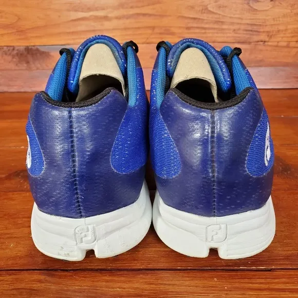 FootJoy Superlites XP Golf Shoes Men 9.5 Blue Mesh Spikeless 58026