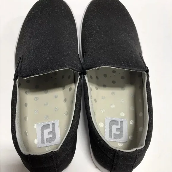 Footjoy Women's Retro Golf Shoes Black, Size 8.5 M
