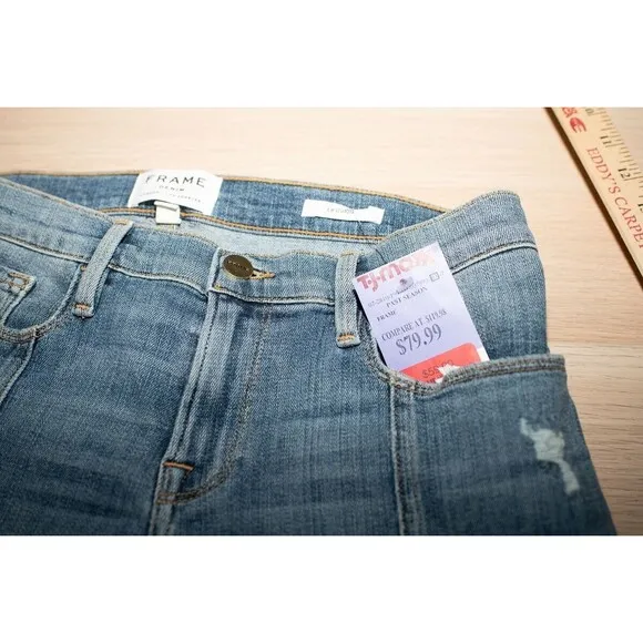 Frame Denim Le Cutoff shorts New womens 26 raw hem