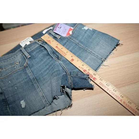 Frame Denim Le Cutoff shorts New womens 26 raw hem