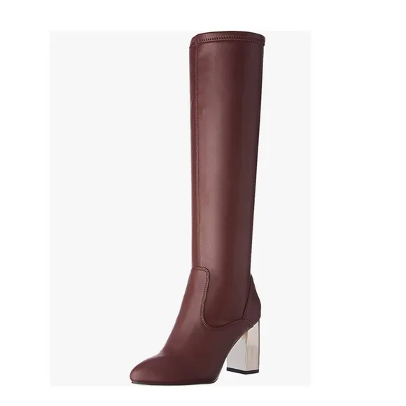 Franco Sarto Catherine Hight Shaft Faux Leather Boots Size 9.5 M. $180