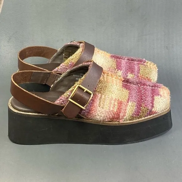 Free People  Astrid Platform Mule sandals womens size  10