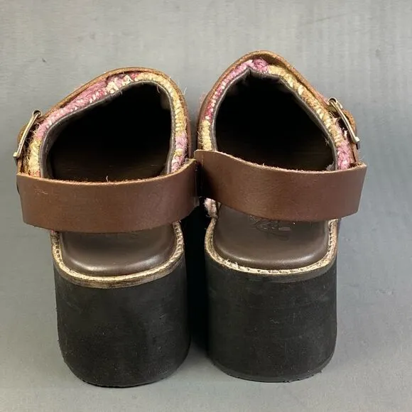 Free People  Astrid Platform Mule sandals womens size  10