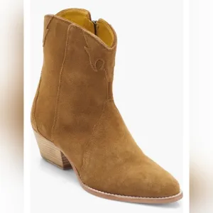Free People Camel Tan Western Countryside Cowgirl Chic Festival Bootie 39 / 8.5