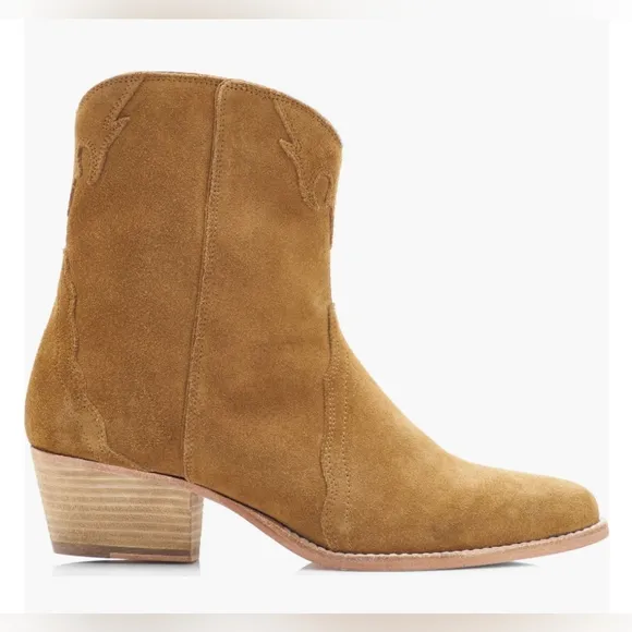 Free People Camel Tan Western Countryside Cowgirl Chic Festival Bootie 39 / 8.5