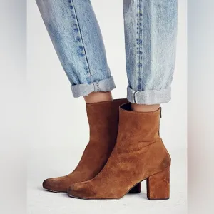 Free People Cecile Ankle Boots size 35 USA size 5 Tan color