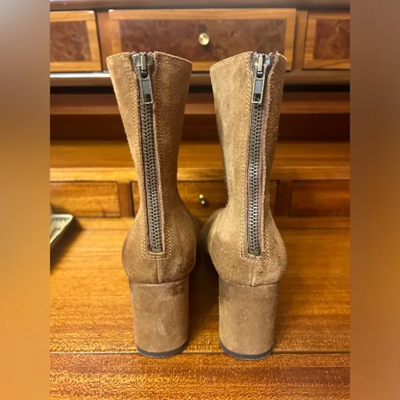 Free People Cecile Ankle Boots size 35 USA size 5 Tan color