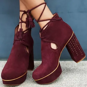 Free People Constantine wrap laces 70s inspired platforms size 38 us 7.5/8