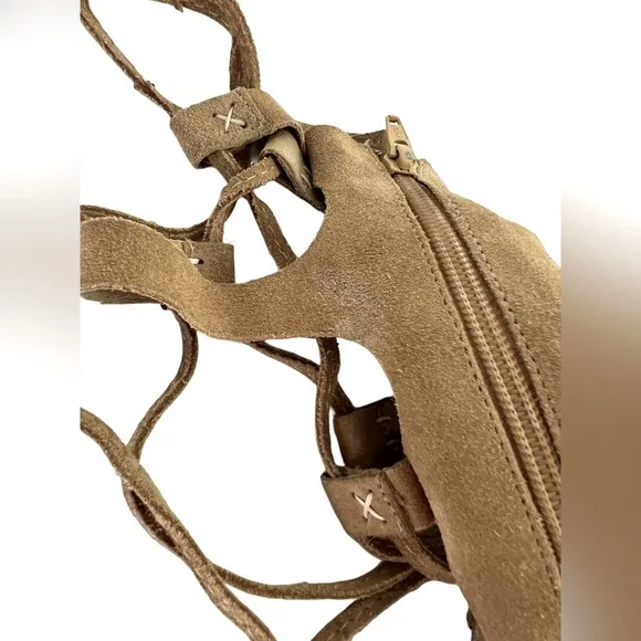 Free People Cypress Gladiator Suede Leather Tall Sandals Boho Lagenlook 38 8