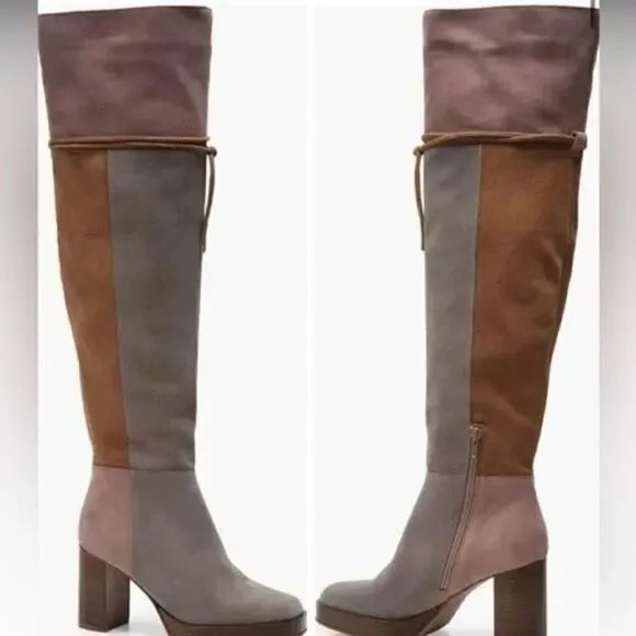 Free People Echo Platform Over-The-Knee Boots US 7.5