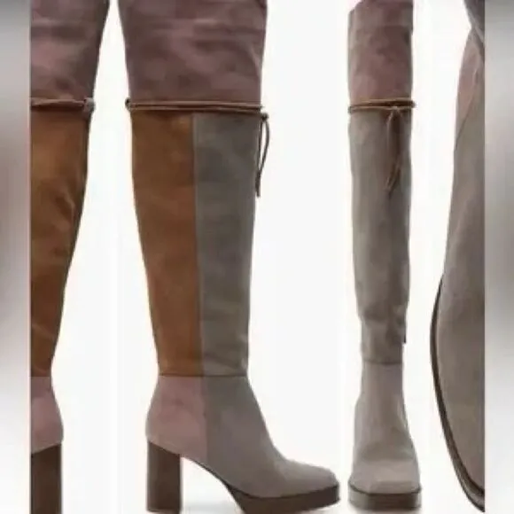 Free People Echo Platform Over-The-Knee Boots US 7.5