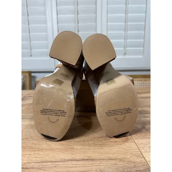 Free People Fahn Jute Platform Sandal Heels Natural Size 6 NIB Earthy Boho Chic