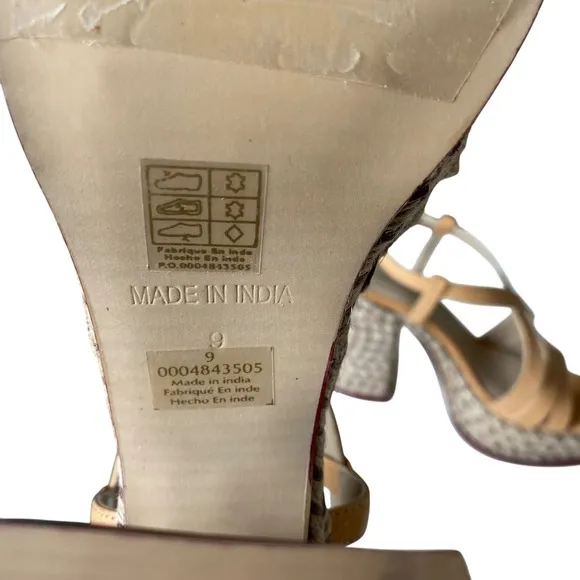 Free People Fahn Jute‎ Platform Sandal Sz 9 NWB Neutral Boho Chic