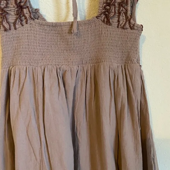 Free People Feel The Frill Midi Babydoll Winter Bloom Boho Milkmaid Dress S