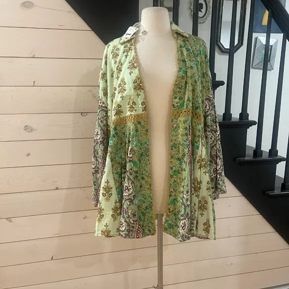 Free People Hazy Baby Boho Mini Dress Sweet Mint NWT Oversized Size …