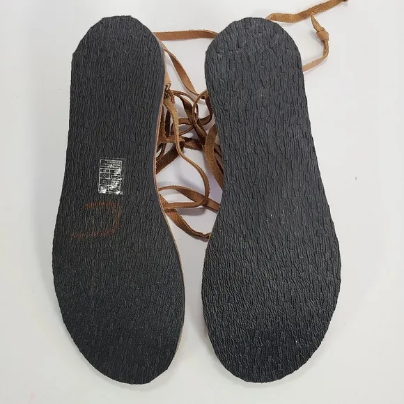Free People La Jolla Wrap Strappy Boho Gladiator Sandals Women Size 9