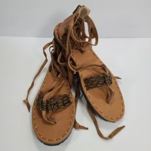 Free People La Jolla Wrap Strappy Boho Gladiator Sandals Women Size 9