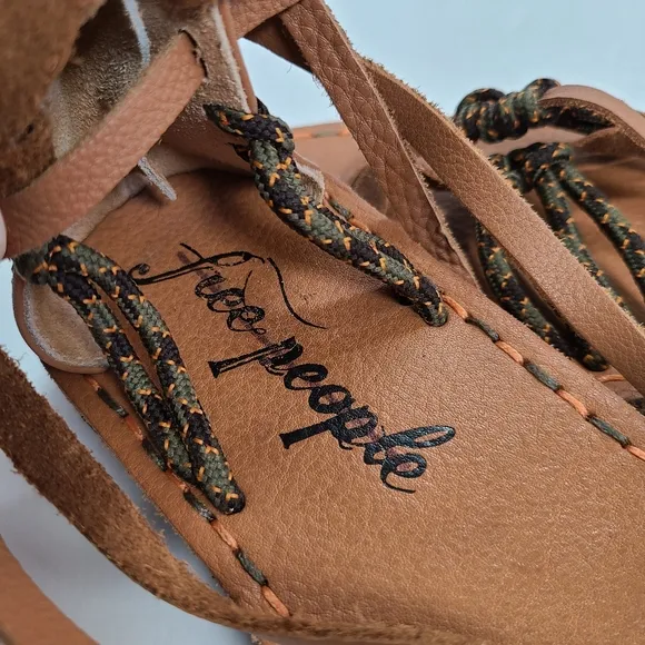 Free People La Jolla Wrap Strappy Boho Gladiator Sandals Women Size 9