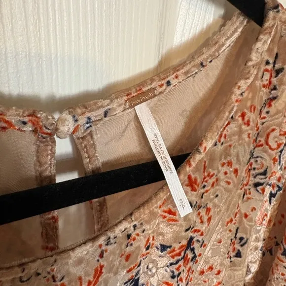 Free People Mirror Mirror Blush Babydoll Dress | Size S | Romantic Boho Mini