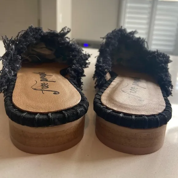 Free People Newport Tweed Plaid Women's Mules, NWOB, Size 37 / US 6.5 or 7